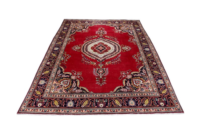 Handknuten Persisk Patinamatta 288x386 cm - Röd/Mörkblå - Textil & mattor - Matta - Orientalisk matta