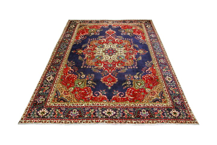 Handknuten Persisk Patinamatta 290x390 cm - Mörkblå/Röd - Textil & mattor - Matta - Orientalisk matta - Persisk matta