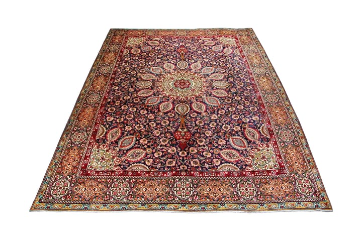 Handknuten Persisk Patinamatta 300x400 cm - Mörkblå/Beige - Textil & mattor - Matta - Orientalisk matta