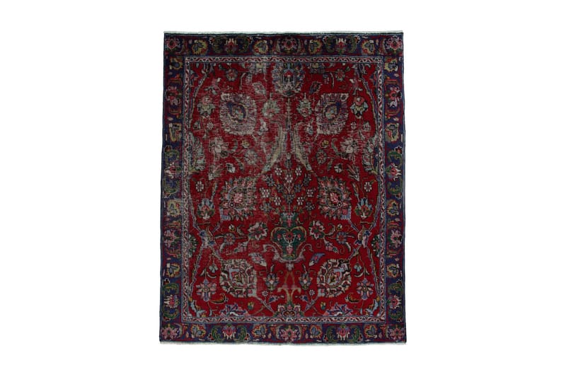 Handknuten Persisk Ullmatta 134x172 cm Vintage - Röd/Mörkblå - Textil & mattor - Matta - Orientalisk matta