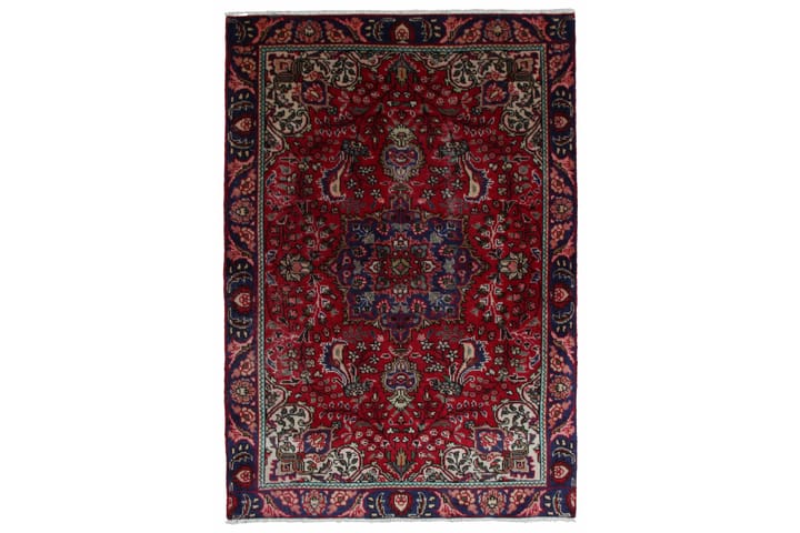 Handknuten Persisk Ullmatta 95x135 cm Vintage - Röd/Mörkblå - Textil & mattor - Matta - Orientalisk matta
