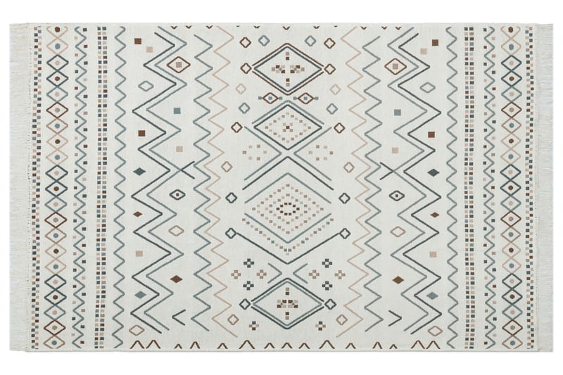 Matta Eko Hali 80x150 cm - Beige/Blå/Vit - Textil & mattor - Matta - Orientalisk matta