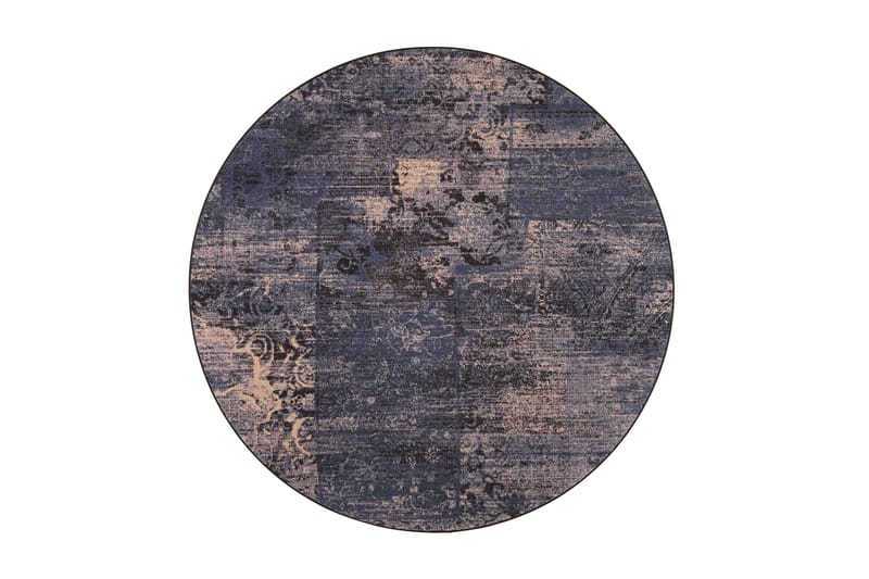 Matta Rustiikki Rund 133 cm Blåvintage - Textil & mattor - Matta - Orientalisk matta