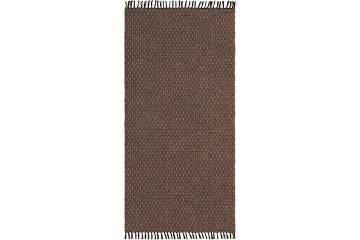 Bomullsmatta Julie 70x150 cm Mörkbrun - Horredsmattan - Textil & mattor - Matta - Modern matta - Bomullsmatta