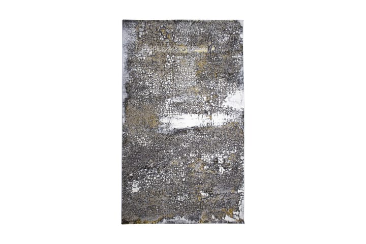 Matta Asaphe 80x150 cm - Vit/Grå/Guld - Textil & mattor - Matta - Modern matta - Viskosmatta & konstsilkesmatta