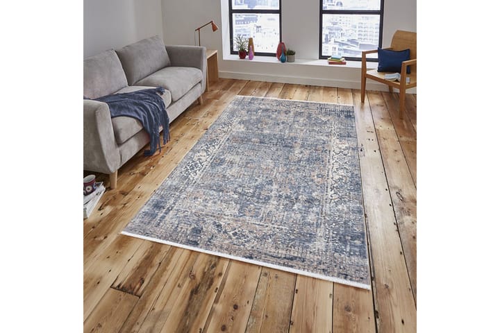Matta Rubinas 80x300 cm - Grå/Blå - Textil & mattor - Matta - Små mattor