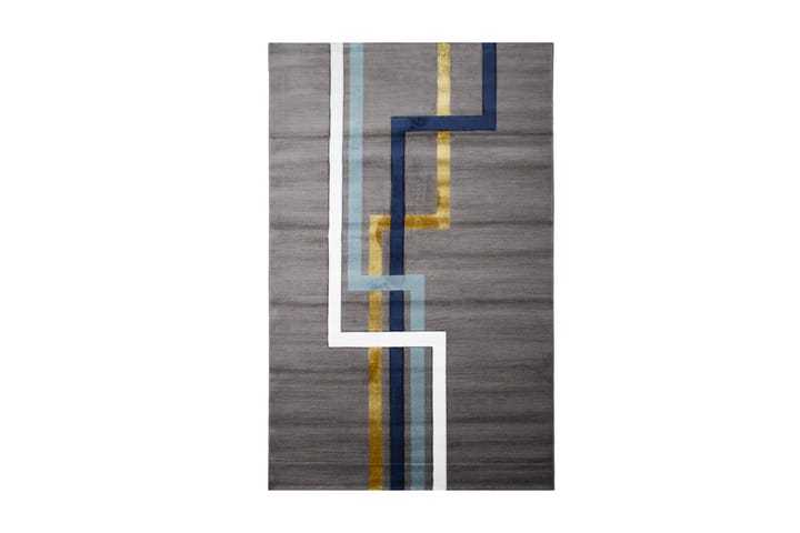 Matta Tacettin 80x150 cm - Vit/Guld/Blå - Textil & mattor - Matta - Små mattor