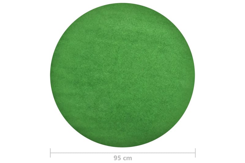 Konstgräs med halkskydd dia. 95 cm grön rund - Grön - Textil & mattor - Matta - Specialmatta - Nålfiltsmattor & konstgräsmattor