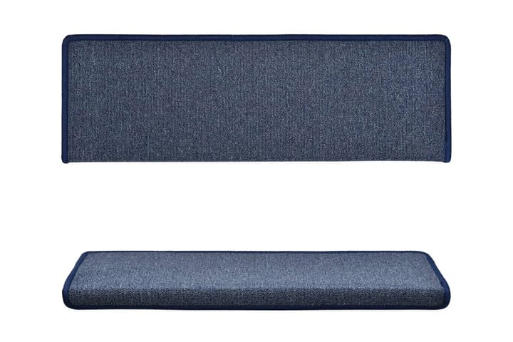 Trappstegsmattor 10 st 65x25 cm blå - Blå - Textil & mattor - Matta - Specialmatta - Trappstegsmatta