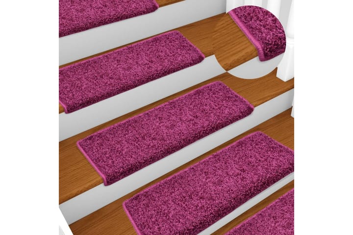 Trappstegsmattor 10 st 65x25 cm violett - Lila - Textil & mattor - Matta - Specialmatta - Trappstegsmatta