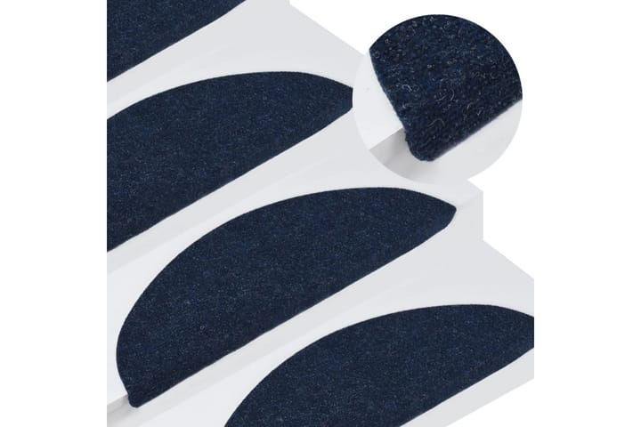 Trappstegsmattor självhäftande 15 st 56x20 cm blå - Blå - Textil & mattor - Matta - Specialmatta - Trappstegsmatta