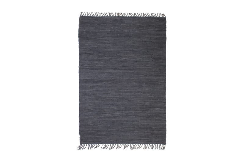 Handvävd matta Chindi bomull 160x230 cm antracit - Grå - Textil & mattor - Matta - Flatvävd matta