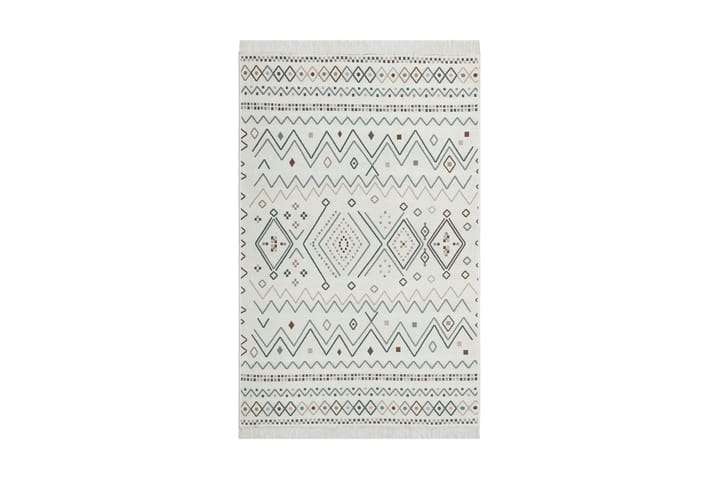 Matta Caleban 160x230 cm - Beige/Blå/Vit/Bomull - Textil & mattor - Matta - Stor matta