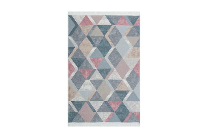 Matta Caleban 160x230 cm - Blå/Rosa/Beige/Grå/Bomull - Textil & mattor - Matta - Orientalisk matta - Kelimmatta