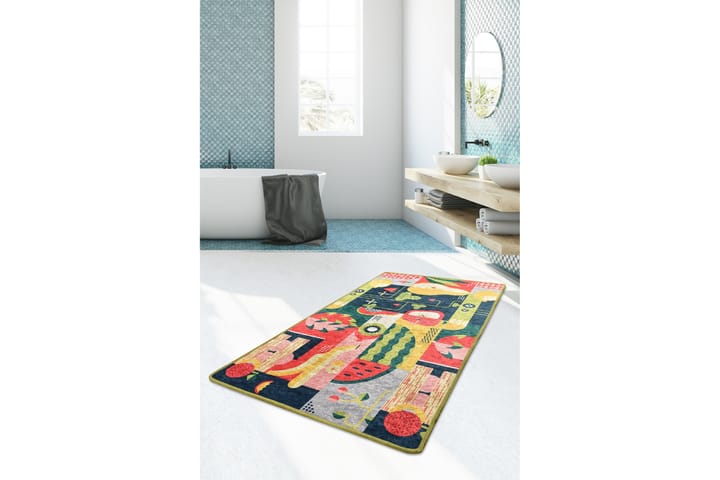 Matta Fruttu 160x230 cm - Flerfärgad/Sammet - Textil & mattor - Matta - Stor matta