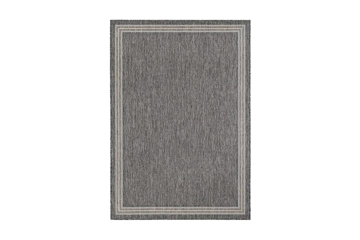 Matta Madrid Frame 160x230 cm Flatvävd - Grå - Textil & mattor - Matta - Flatvävd matta