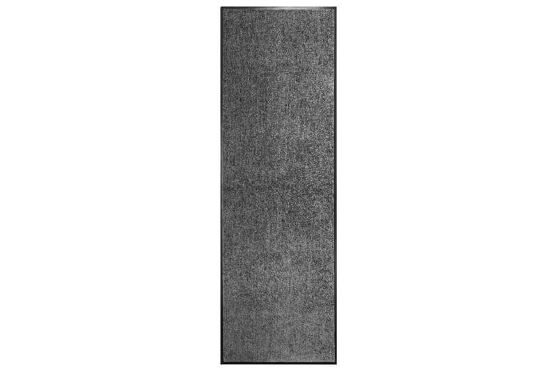 Dörrmatta antracit tvättbar 60x180 cm - Grå - Textil & mattor - Matta - Modern matta - Trasmatta