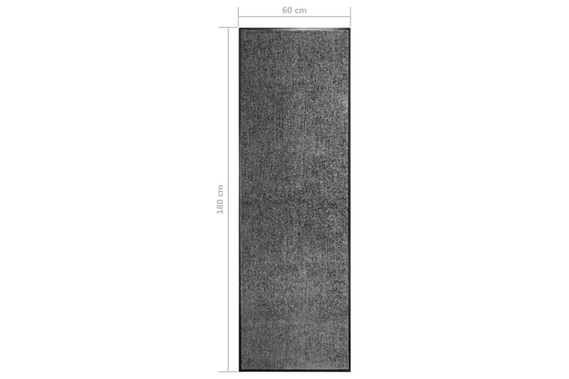 Dörrmatta antracit tvättbar 60x180 cm - Grå - Textil & mattor - Matta - Utomhusmatta - Dörrmatta & entrématta