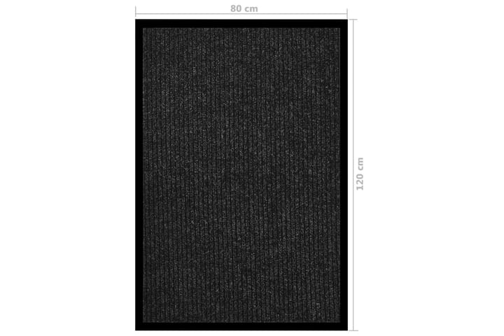 Dörrmatta antracitrandig 80x120 cm - Grå - Textil & mattor - Matta - Utomhusmatta - Dörrmatta & entrématta