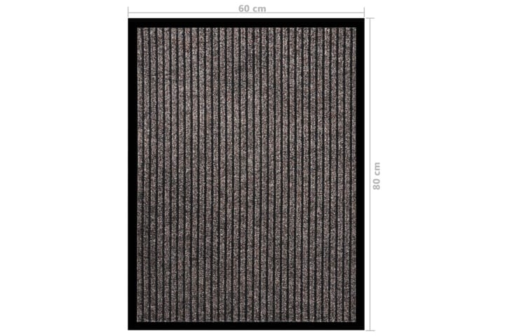 Dörrmatta beigerandig 60x80 cm - Beige - Textil & mattor - Matta - Utomhusmatta - Dörrmatta & entrématta