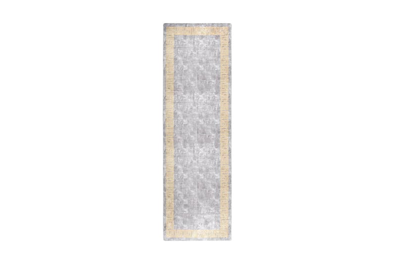 Matta tvättbar 80x300 cm grå halkfri - Grå - Textil & mattor - Matta - Utomhusmatta - Plastmatta