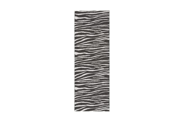 Plastic Zebra Black 70x140 cm Svart/Vit - Horredsmattan - Textil & mattor - Matta - Utomhusmatta - Plastmattor