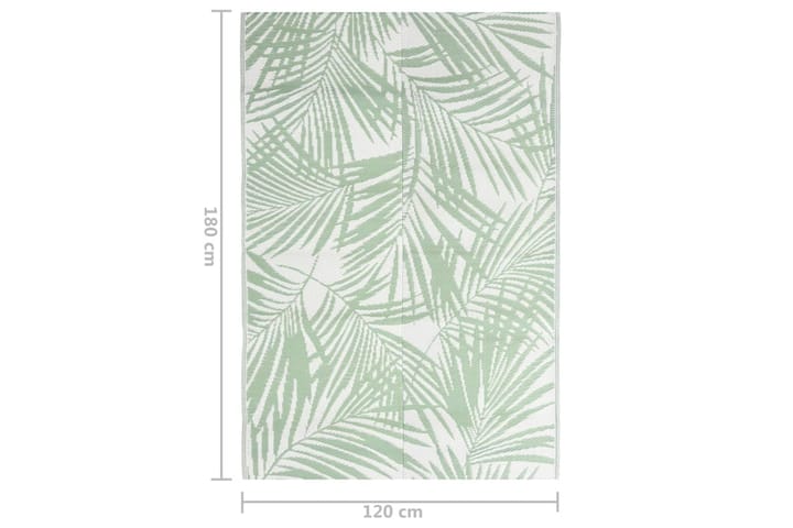 Utomhusmatta grön 120x180 cm PP - Grön - Textil & mattor - Matta - Utomhusmatta