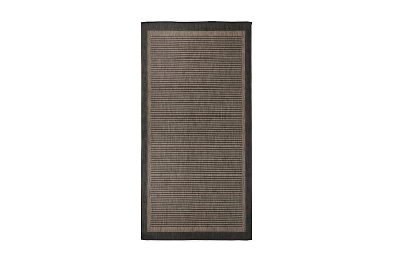 Utomhusmatta plattvävd 100x200 cm mörkbrun - Brun - Textil & mattor - Matta - Utomhusmatta