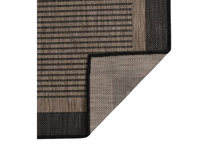 Utomhusmatta plattvävd 120x170 cm mörkbrun - Brun - Textil & mattor - Matta - Utomhusmatta