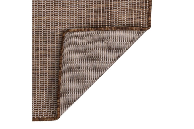 Utomhusmatta plattvävd 80x150 cm brun - Brun - Textil & mattor - Matta - Utomhusmatta