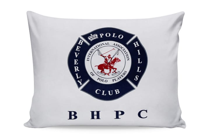 Örngott Beverly Hills Polo Club 50x70 cm 2-pack - Vit|Mörkblå|Röd - Textil & mattor - Sängkläder