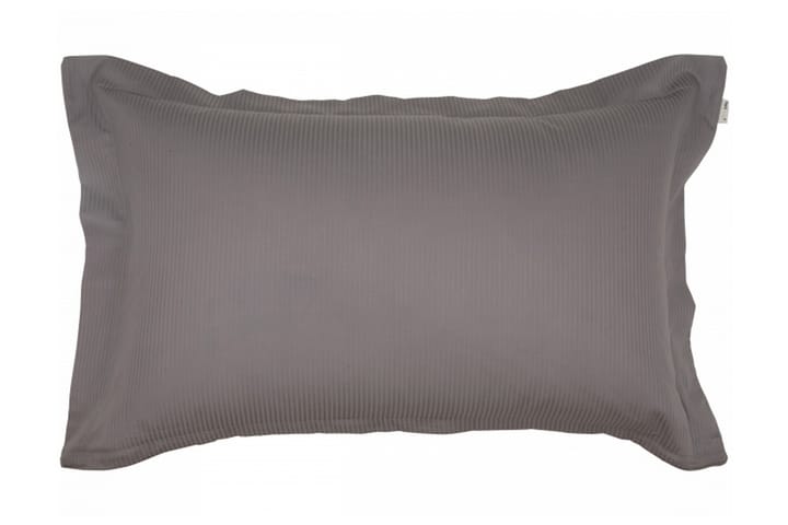 Örngott Turistripe 50x60 cm Satin Koksgrå - Brun - Textil & mattor - Sängkläder