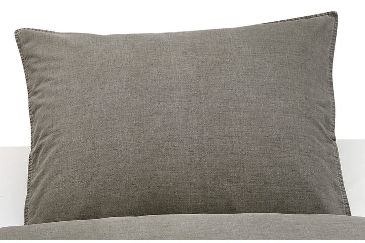 Örngott Washed Tvättad Linnelook Grå 60x50 cm - Borganäs - Textil & mattor - Sängkläder