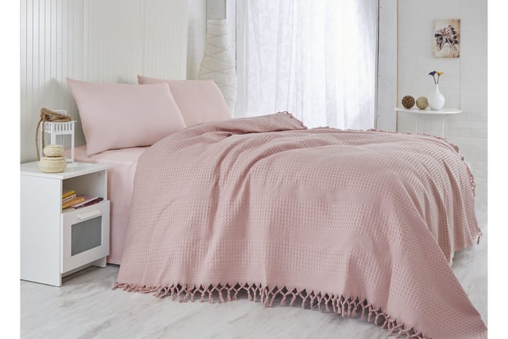 Överkast Şaheser Dubbelt 220x240 cm - Rosa - Textil & mattor - Sängkläder