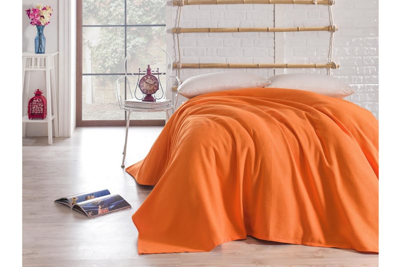 Överkast Bella Carine by Esil Home 200x240 cm - Orange - Textil & mattor - Sängkläder