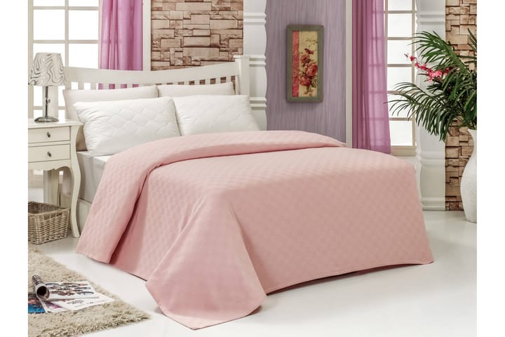 Överkast Bella Carine by Esil Home 200x240 cm - Rosa - Textil & mattor - Sängkläder - Överkast - Överkast dubbelsäng