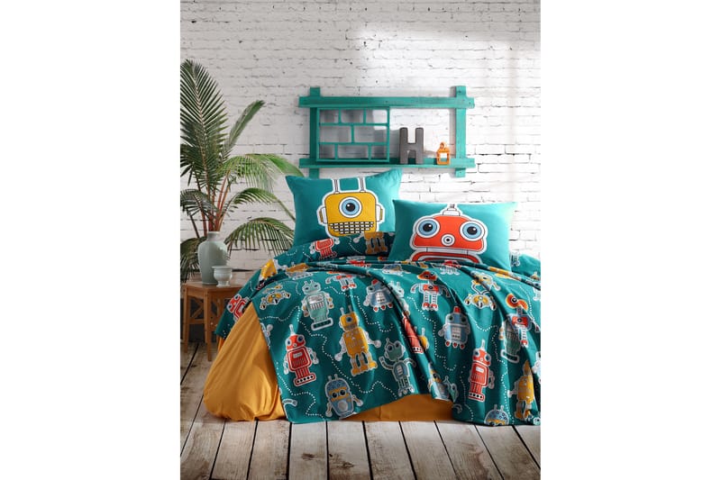 Överkast EnLora Home 160x235 cm - Grön - Textil & mattor - Sängkläder - Överkast - Överkast enkelsäng