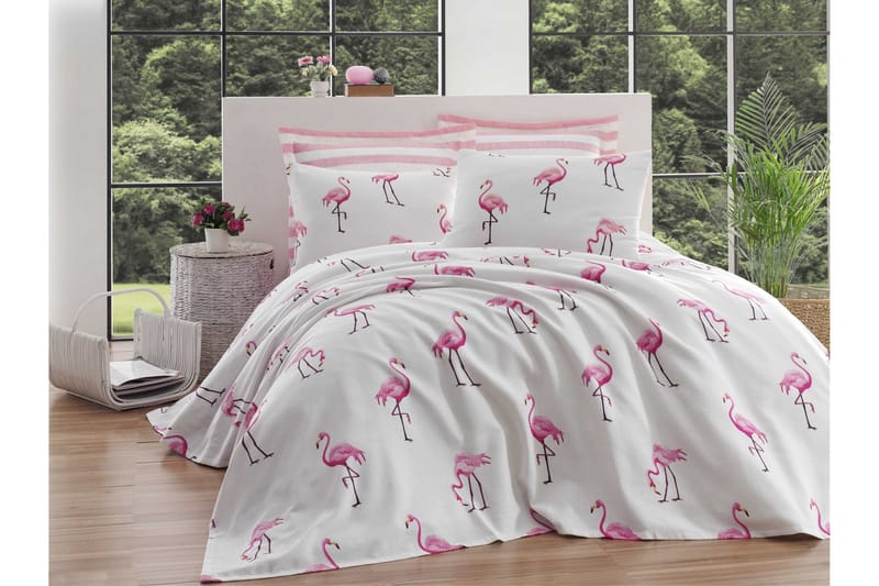 Överkast EnLora Home 160x235 cm - Rosa - Textil & mattor - Sängkläder