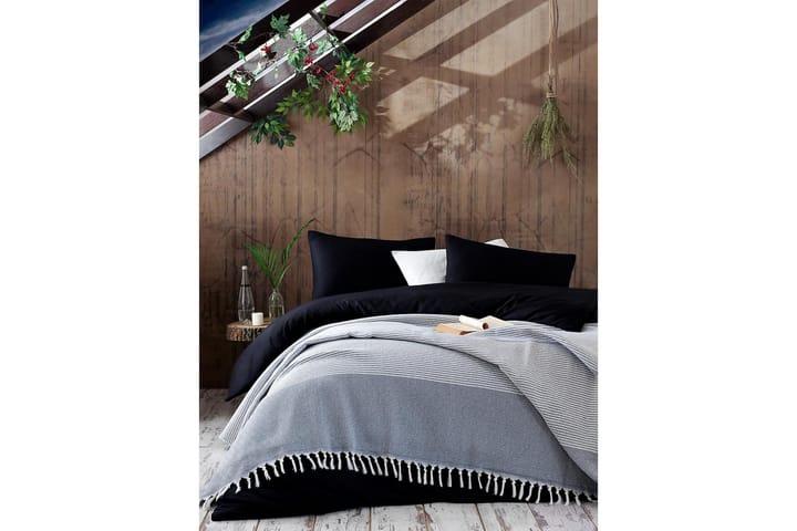 Överkast EnLora Home 220x240 cm - Mörkblå|Vit - Textil & mattor - Sängkläder