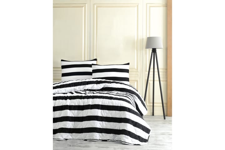 Överkast EnLora Home Dubbelt 200x220+2 Kuddfodral Quiltat - Svart|Vit - Textil & mattor - Sängkläder