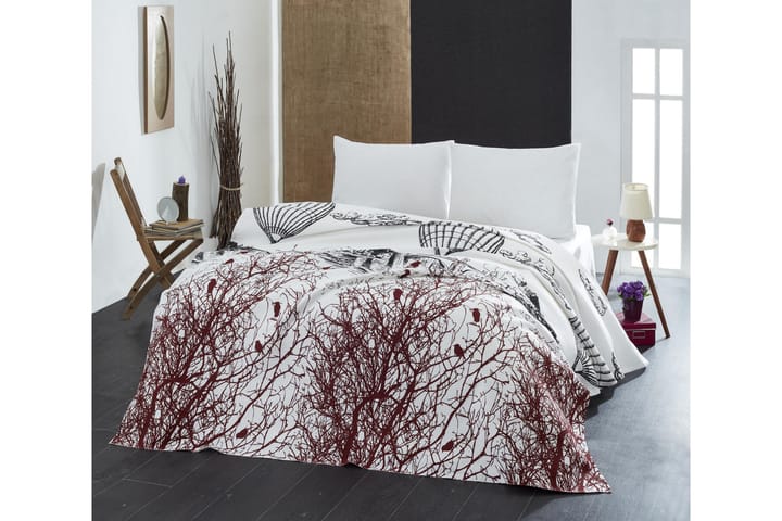 Överkast Eponj Home Dubbelt 200x235 cm - Vit|Svart|Brun - Textil & mattor - Sängkläder