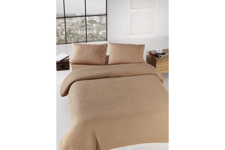 Överkast Eponj Home Dubbelt 200x240 cm - Brun - Textil & mattor - Sängkläder - Överkast