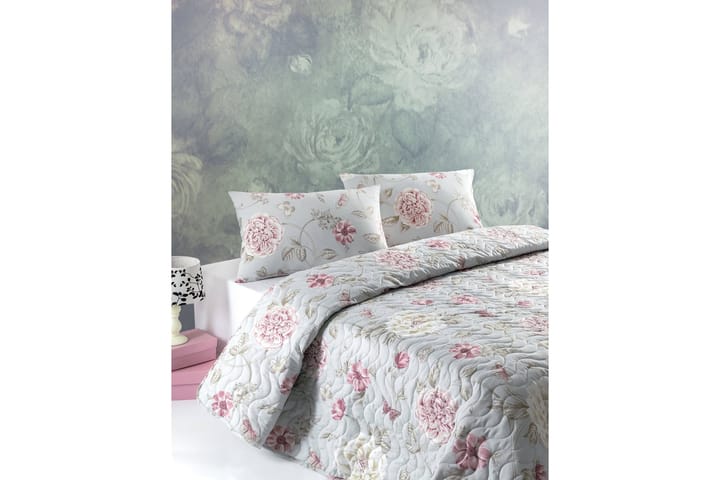 Överkast Eponj Home Enkelt 160x220+Kuddfodral Quiltat - Mint|Rosa|Beige - Textil & mattor - Sängkläder