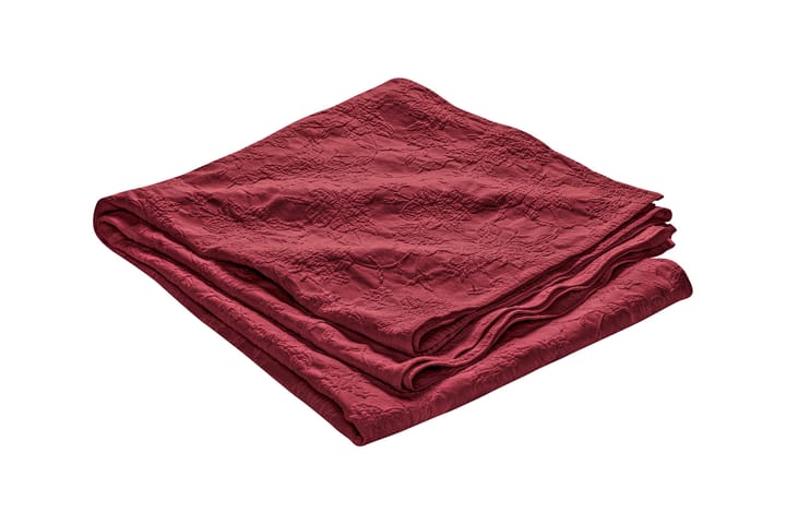Överkast Naru 260x260 Stentvättad Mönstrad Bordeaux - Etol - Textil & mattor - Sängkläder