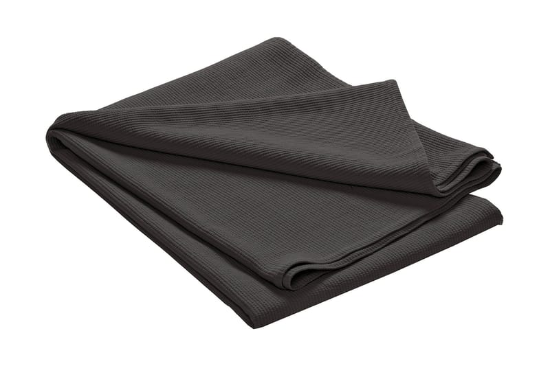 Överkast Naru Stonewashed Stripes mörkgrå 180x260 cm - ETOL - Textil & mattor - Sängkläder
