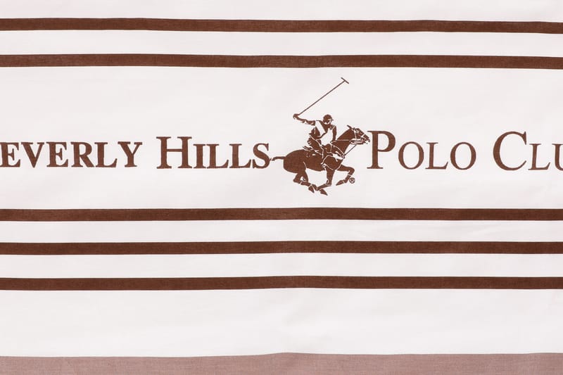 Bäddset Beverly Hills Polo Club Dubbelt 4-dels Ranforce - Vit|Brun - Textil & mattor - Sängkläder