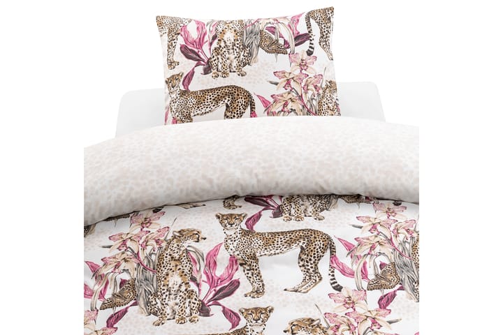 Bäddset Cheetah 2-dels 150x210 cm Rosa - Borganäs - Textil & mattor - Sängkläder
