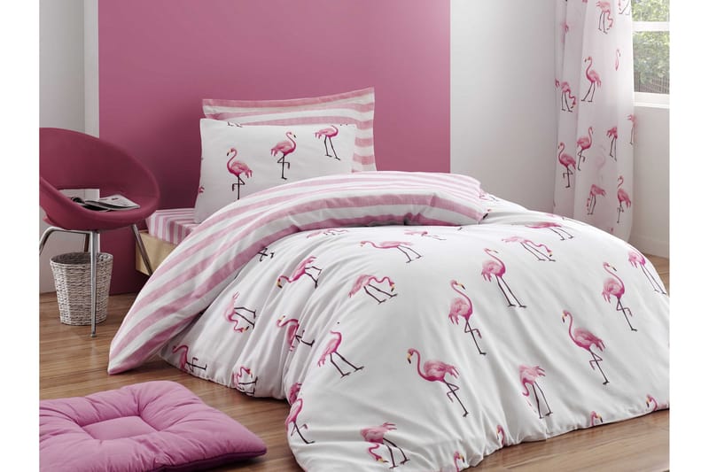 Bäddset EnLora Home Enkelt 3-dels - Rosa - Textil & mattor - Sängkläder