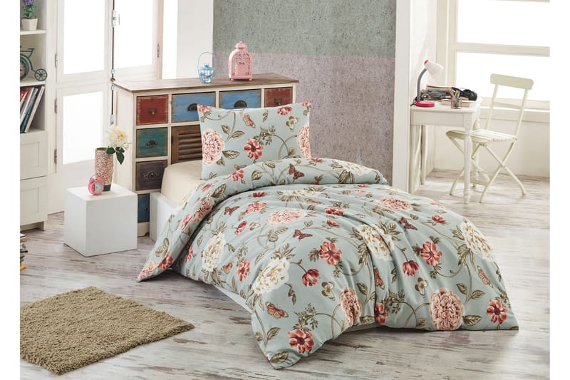Bäddset Eponj Home Enkelt 3-dels - Mint|Creme|Rosa|Grön - Textil & mattor - Sängkläder