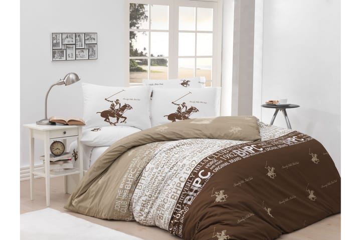 Bäddset Grytis 2-Dels 150x210/50x60 cm - Brun/Krämvit/Vit - Textil & mattor - Sängkläder